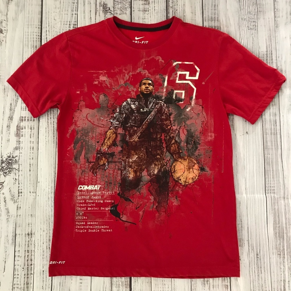 Nike Dri-Fit Lebron James Special Ops Tee Shirt.  Size Medium. EUC